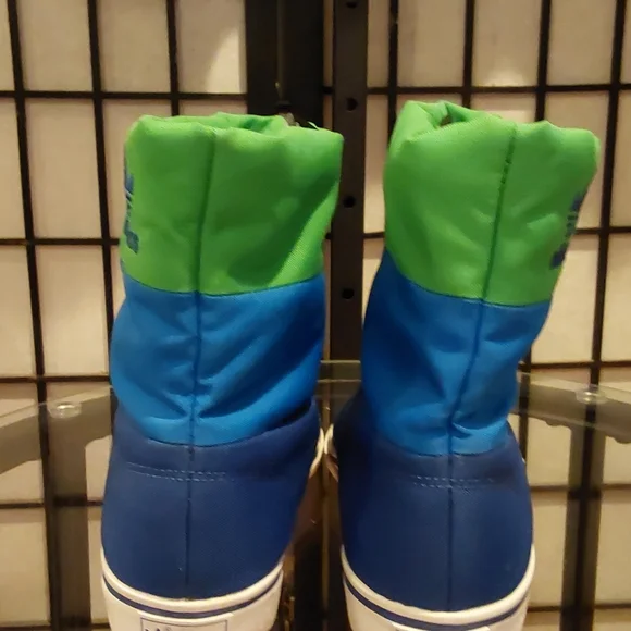 Adidas Vulc Rain Winter Boots Boys Youth Blue Green Booties Size US 3 1/2, UK 3 - Picture 4 of 8